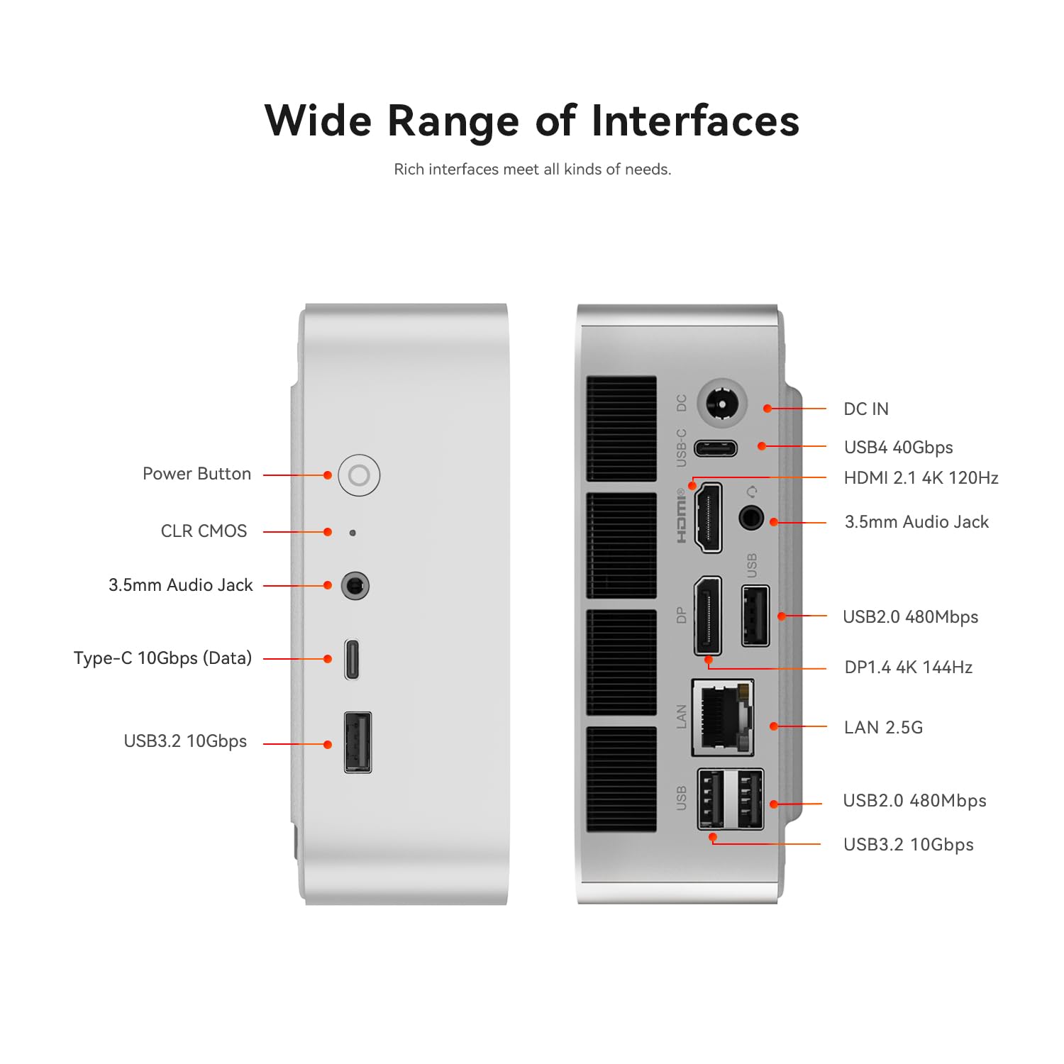 Beelink SER3 Mini PC, AMD Ryzen 3 3200U(14nm, 2C/4T) up to 3.5GHz, Mini Gaming Computer 16GB DDR4 RAM 500GB PCIE3.0 X4 SSD, Micro PC 4K@60Hz Dual Display, Mini Computer WiFi6/BT5.2/HTPC/W-11 Pro