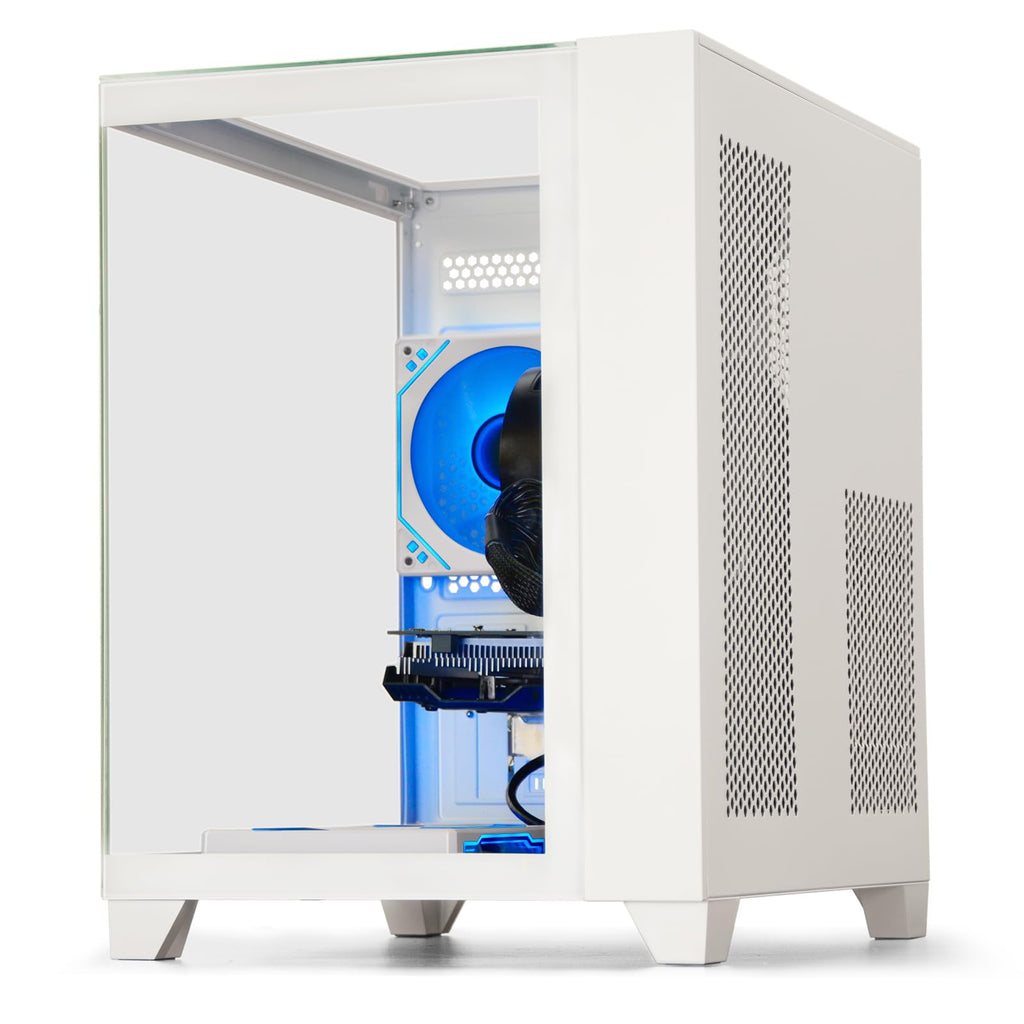 Prebuilt Gaming PC Desktop | Ryzen 5 6Cores 3.6G Up to 4.1G | RX 560 4G Graphics Card | 16G DDR4 RAM | 512G SSD | Wi-Fi 6 | Tower Computer White