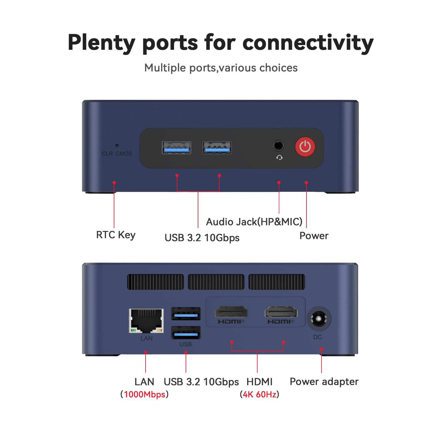 Beelink SER3 Mini PC, AMD Ryzen 3 3200U(14nm, 2C/4T) up to 3.5GHz, Mini Gaming Computer 16GB DDR4 RAM 500GB PCIE3.0 X4 SSD, Micro PC 4K@60Hz Dual Display, Mini Computer WiFi6/BT5.2/HTPC/W-11 Pro