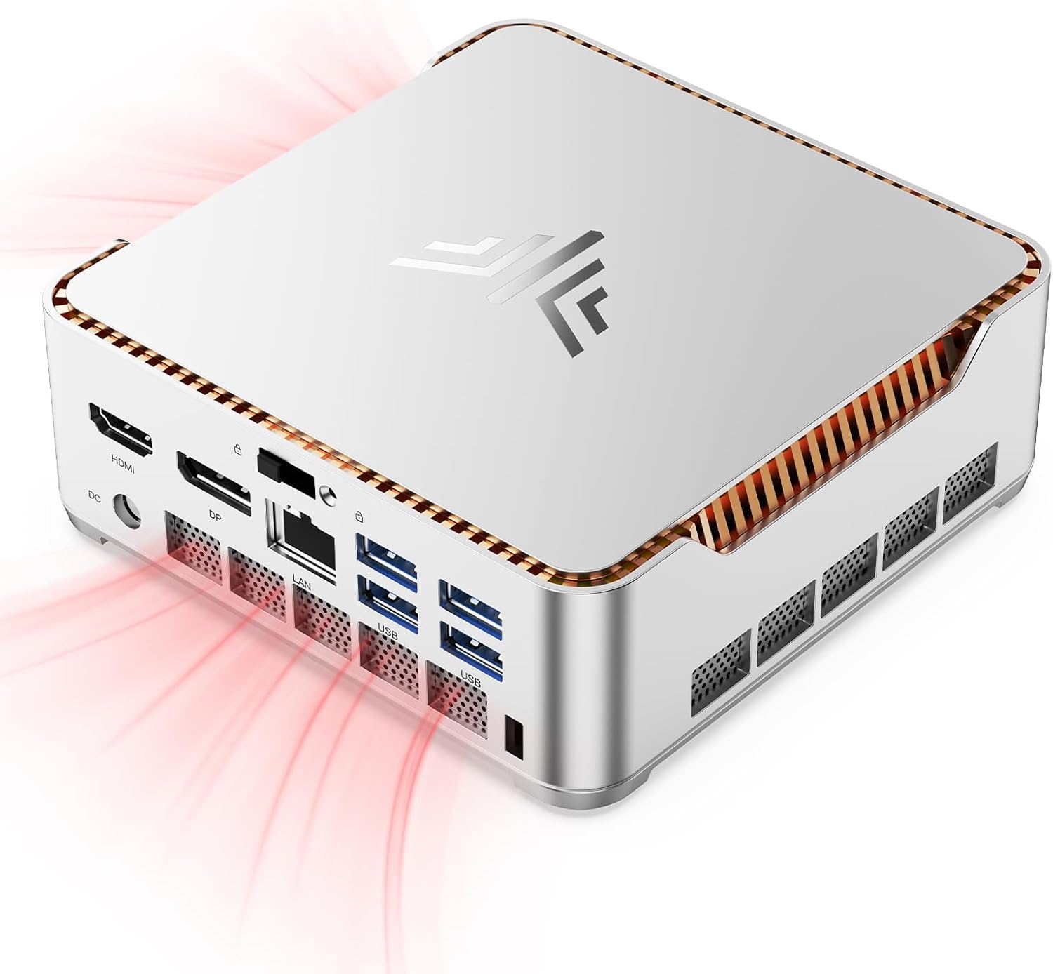 KAMRUI Pinova P2 Mini Gaming PC, Core i5-12600H(Beats 1185G7/12450H), 16GB DDR4 512GB SSD Mini PC, 12C/16T,4.5GHz, Triple 4K Display(DP+HDMI+USB-C)/WiFi6/BT5.2 Mini Computers for Home/Office/Business