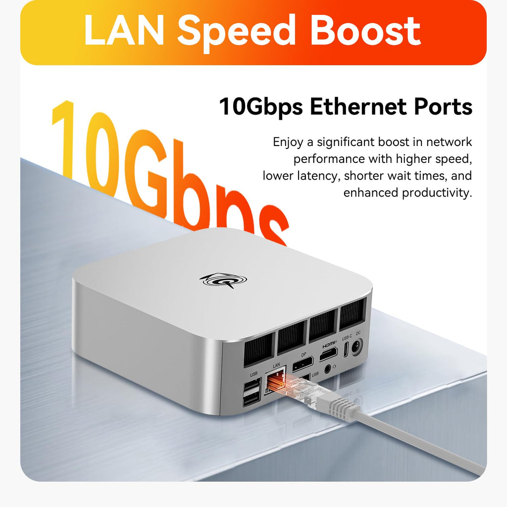 Beelink SER3 Mini PC, AMD Ryzen 3 3200U(14nm, 2C/4T) up to 3.5GHz, Mini Gaming Computer 16GB DDR4 RAM 500GB PCIE3.0 X4 SSD, Micro PC 4K@60Hz Dual Display, Mini Computer WiFi6/BT5.2/HTPC/W-11 Pro