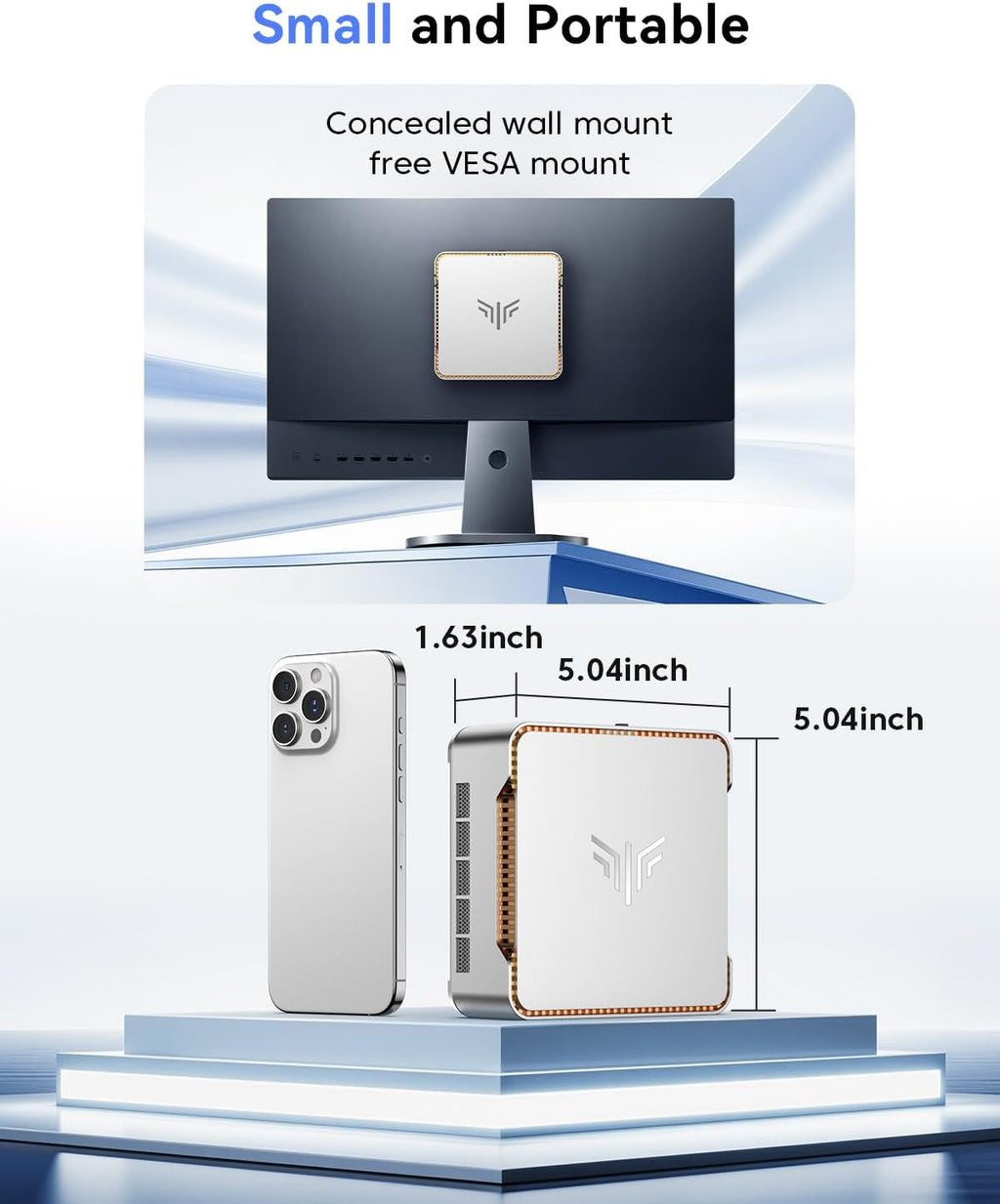 KAMRUI Pinova P2 Mini Gaming PC, Core i5-12600H(Beats 1185G7/12450H), 16GB DDR4 512GB SSD Mini PC, 12C/16T,4.5GHz, Triple 4K Display(DP+HDMI+USB-C)/WiFi6/BT5.2 Mini Computers for Home/Office/Business