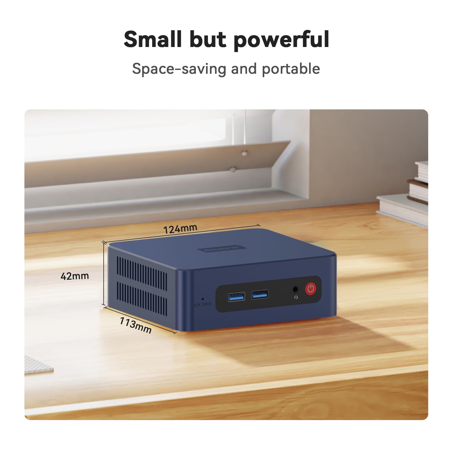 Beelink SER3 Mini PC, AMD Ryzen 3 3200U(14nm, 2C/4T) up to 3.5GHz, Mini Gaming Computer 16GB DDR4 RAM 500GB PCIE3.0 X4 SSD, Micro PC 4K@60Hz Dual Display, Mini Computer WiFi6/BT5.2/HTPC/W-11 Pro