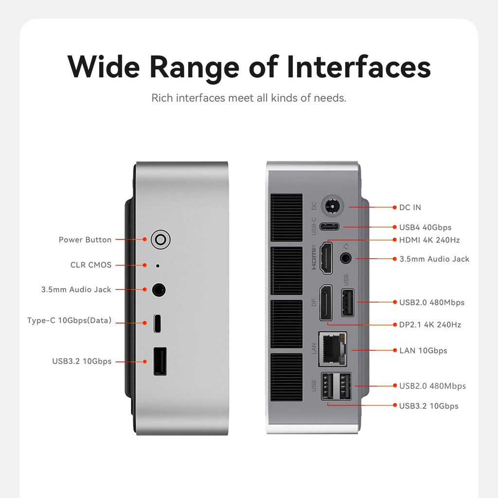 Beelink SER3 Mini PC, AMD Ryzen 3 3200U(14nm, 2C/4T) up to 3.5GHz, Mini Gaming Computer 16GB DDR4 RAM 500GB PCIE3.0 X4 SSD, Micro PC 4K@60Hz Dual Display, Mini Computer WiFi6/BT5.2/HTPC/W-11 Pro