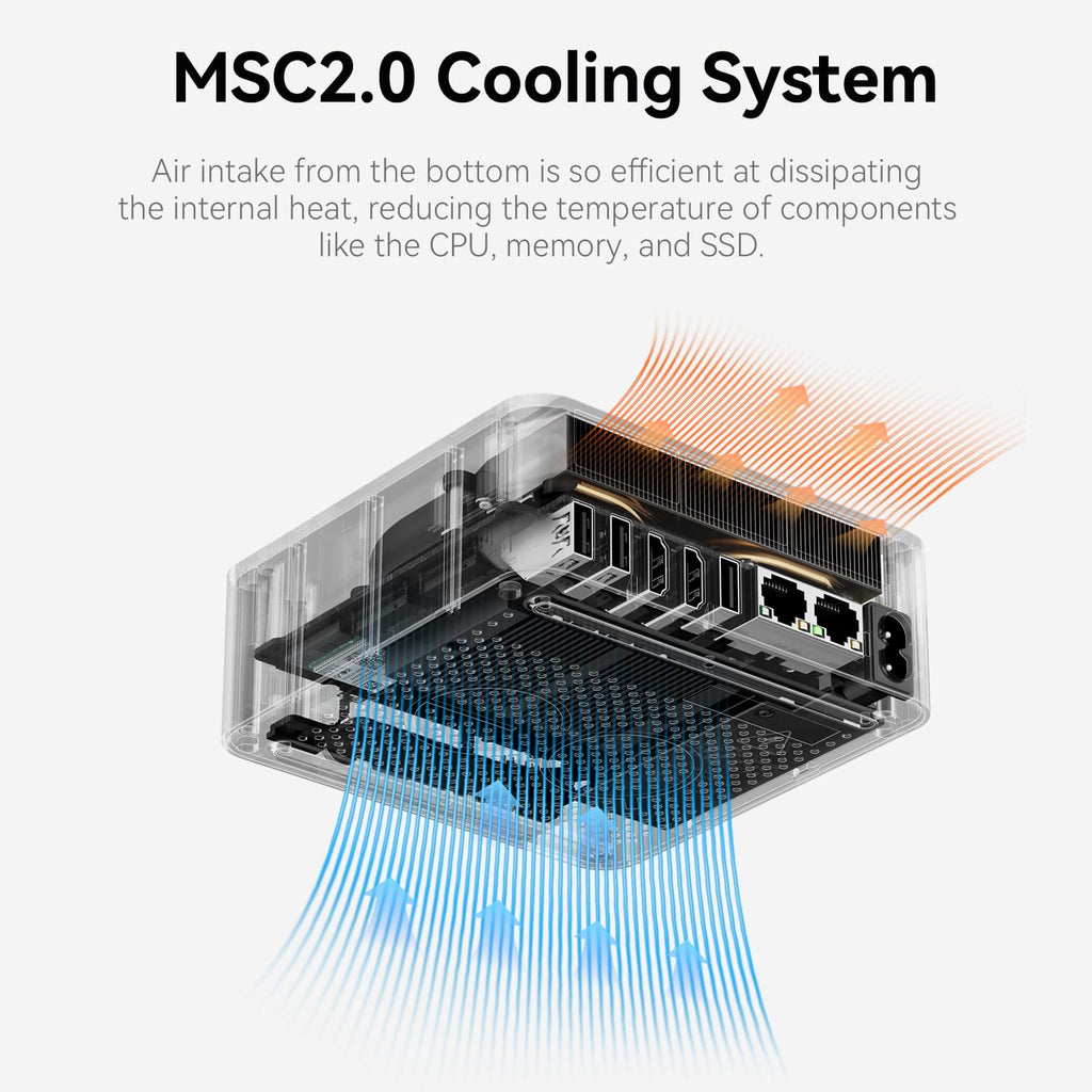 Beelink SER3 Mini PC, AMD Ryzen 3 3200U(14nm, 2C/4T) up to 3.5GHz, Mini Gaming Computer 16GB DDR4 RAM 500GB PCIE3.0 X4 SSD, Micro PC 4K@60Hz Dual Display, Mini Computer WiFi6/BT5.2/HTPC/W-11 Pro