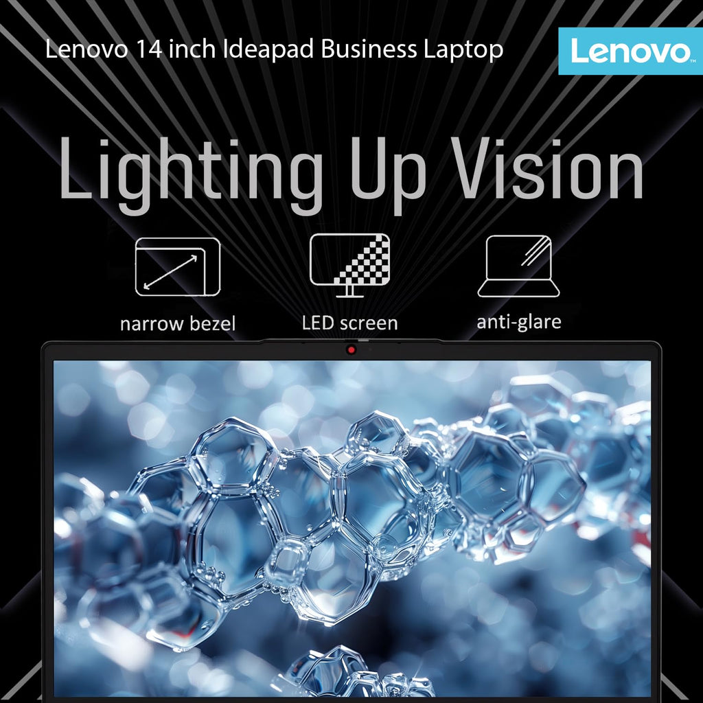 Lenovo IdeaPad Business Laptop with Microsoft 365 • 11 Hour Battery • Intel High Performance CPU • 8GB RAM • 128GB Internal SSD | with Additional 1TB One Drive Storage • SD-Card Reader • Windows 11