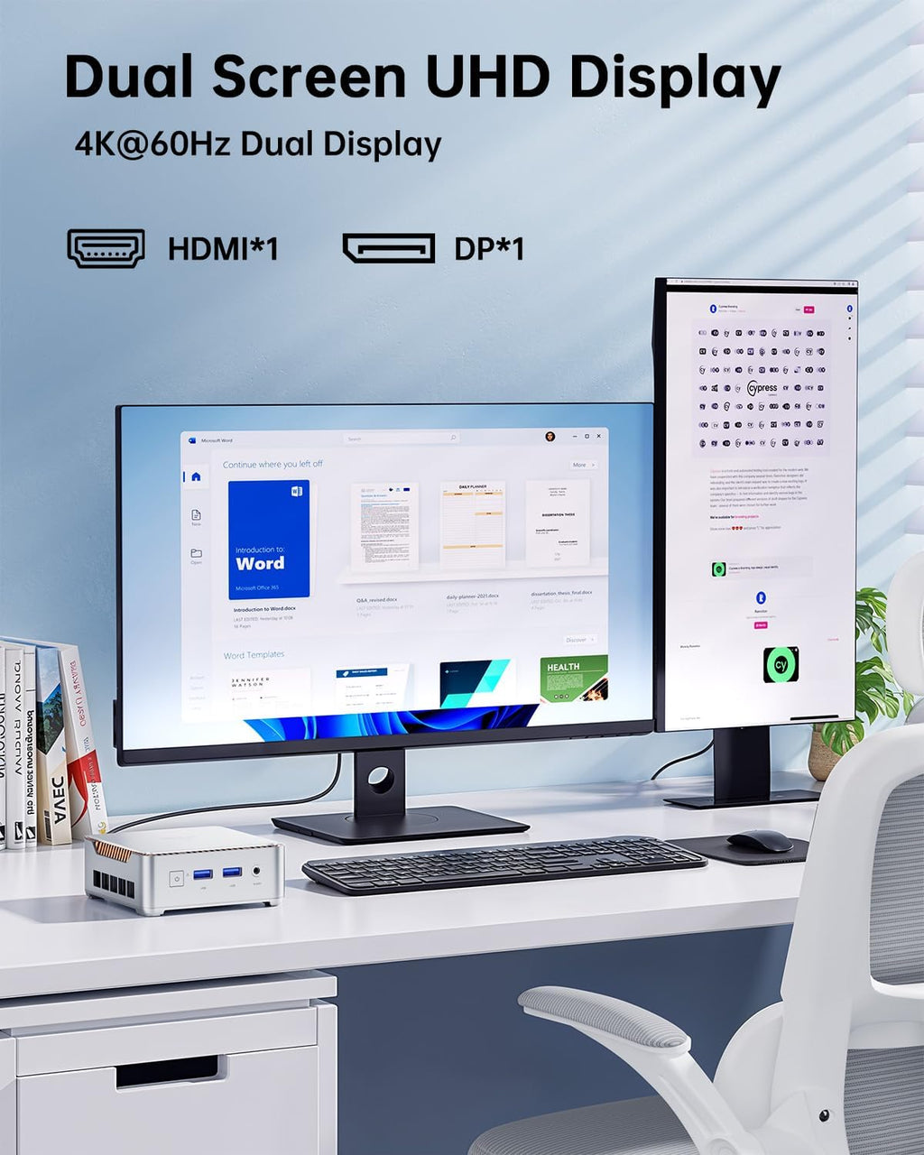 KAMRUI Pinova P2 Mini Gaming PC, Core i5-12600H(Beats 1185G7/12450H), 16GB DDR4 512GB SSD Mini PC, 12C/16T,4.5GHz, Triple 4K Display(DP+HDMI+USB-C)/WiFi6/BT5.2 Mini Computers for Home/Office/Business
