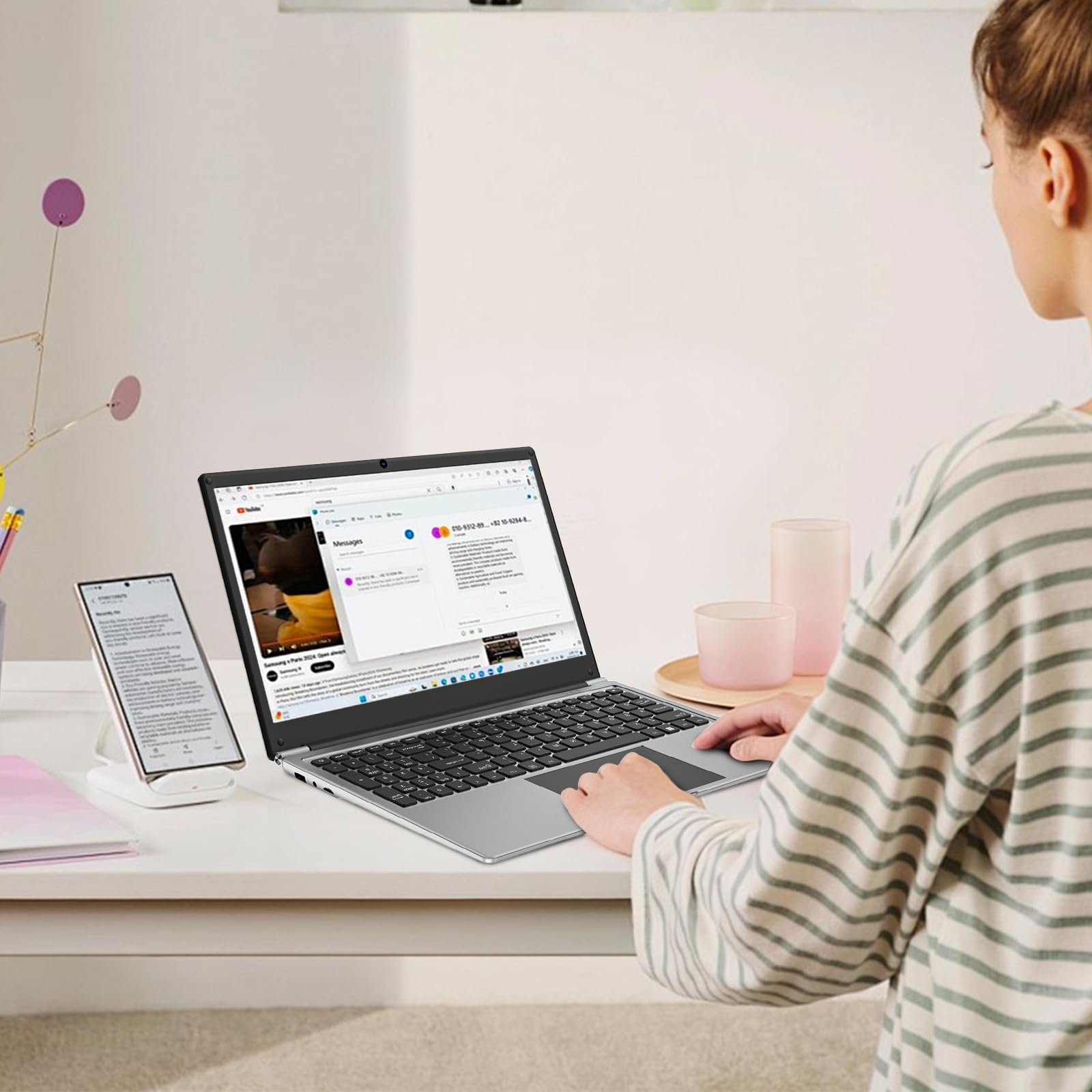 16 inch Laptop Computer,8GB RAM 256GB SSD Storage Laptop PC,with AMD A9 Processor(up to 3.2GHz),IPS FHD Display,Win11 Pro,Students & Work Notebook Computer,9000mAh Battery,Cooling System