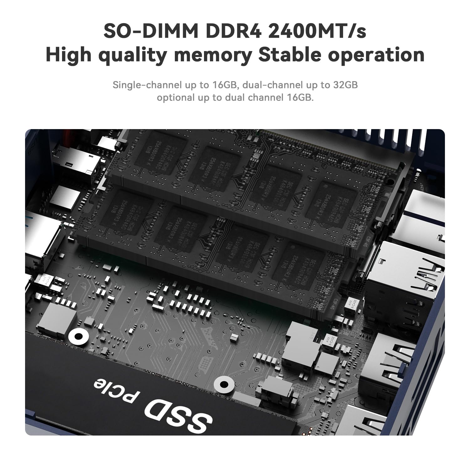 Beelink SER3 Mini PC, AMD Ryzen 3 3200U(14nm, 2C/4T) up to 3.5GHz, Mini Gaming Computer 16GB DDR4 RAM 500GB PCIE3.0 X4 SSD, Micro PC 4K@60Hz Dual Display, Mini Computer WiFi6/BT5.2/HTPC/W-11 Pro
