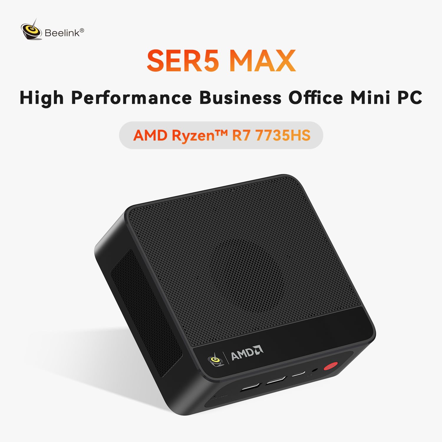 Beelink SER3 Mini PC, AMD Ryzen 3 3200U(14nm, 2C/4T) up to 3.5GHz, Mini Gaming Computer 16GB DDR4 RAM 500GB PCIE3.0 X4 SSD, Micro PC 4K@60Hz Dual Display, Mini Computer WiFi6/BT5.2/HTPC/W-11 Pro