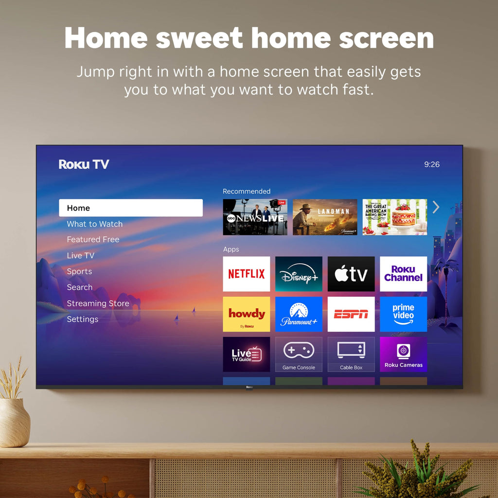 Roku Smart TV – 43-Inch Select Series, 4K HDR TV – Roku TV with Roku Remote – Flat Screen LED Television with Wi-Fi for Streaming Live Local News, Sports, Family Entertainment