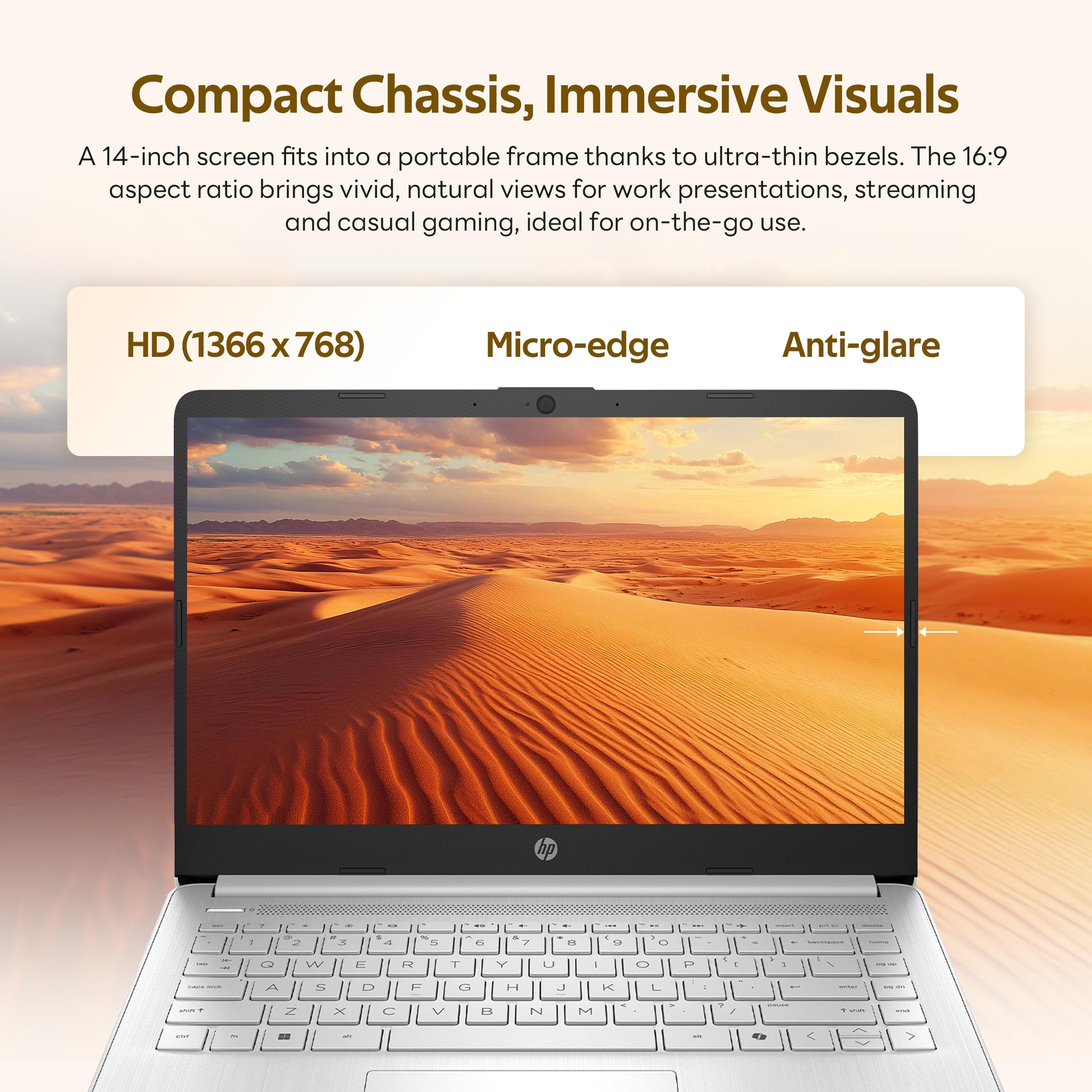 HP Stream 14" Laptop with AI Copilot, Flagship for Students & Business, 13th Gen Intel 4-Core, 4GB RAM, 256GB Storage (128GB UFS + 128GB Docking Station), Office 365 1-Year, Win 11 S, Sky Blue