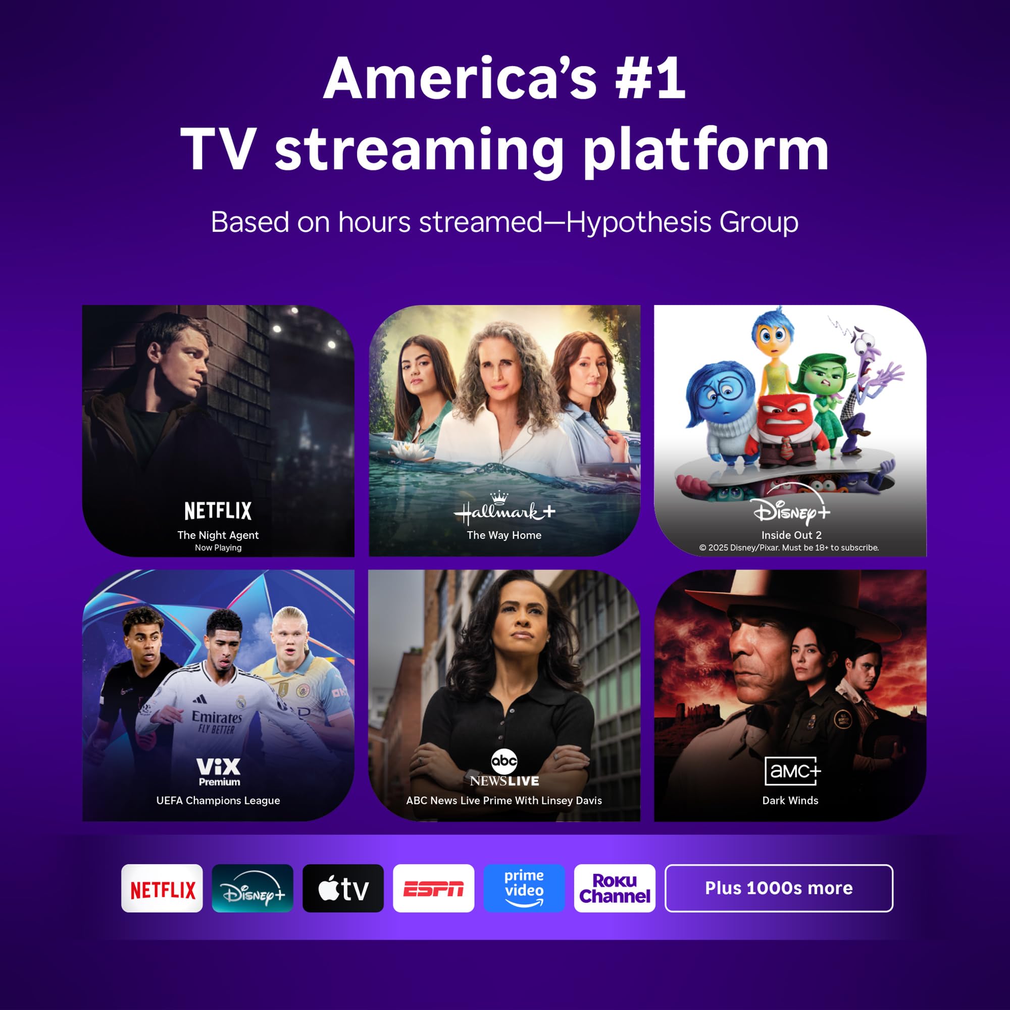 Roku Smart TV – 43-Inch Select Series, 4K HDR TV – Roku TV with Roku Remote – Flat Screen LED Television with Wi-Fi for Streaming Live Local News, Sports, Family Entertainment