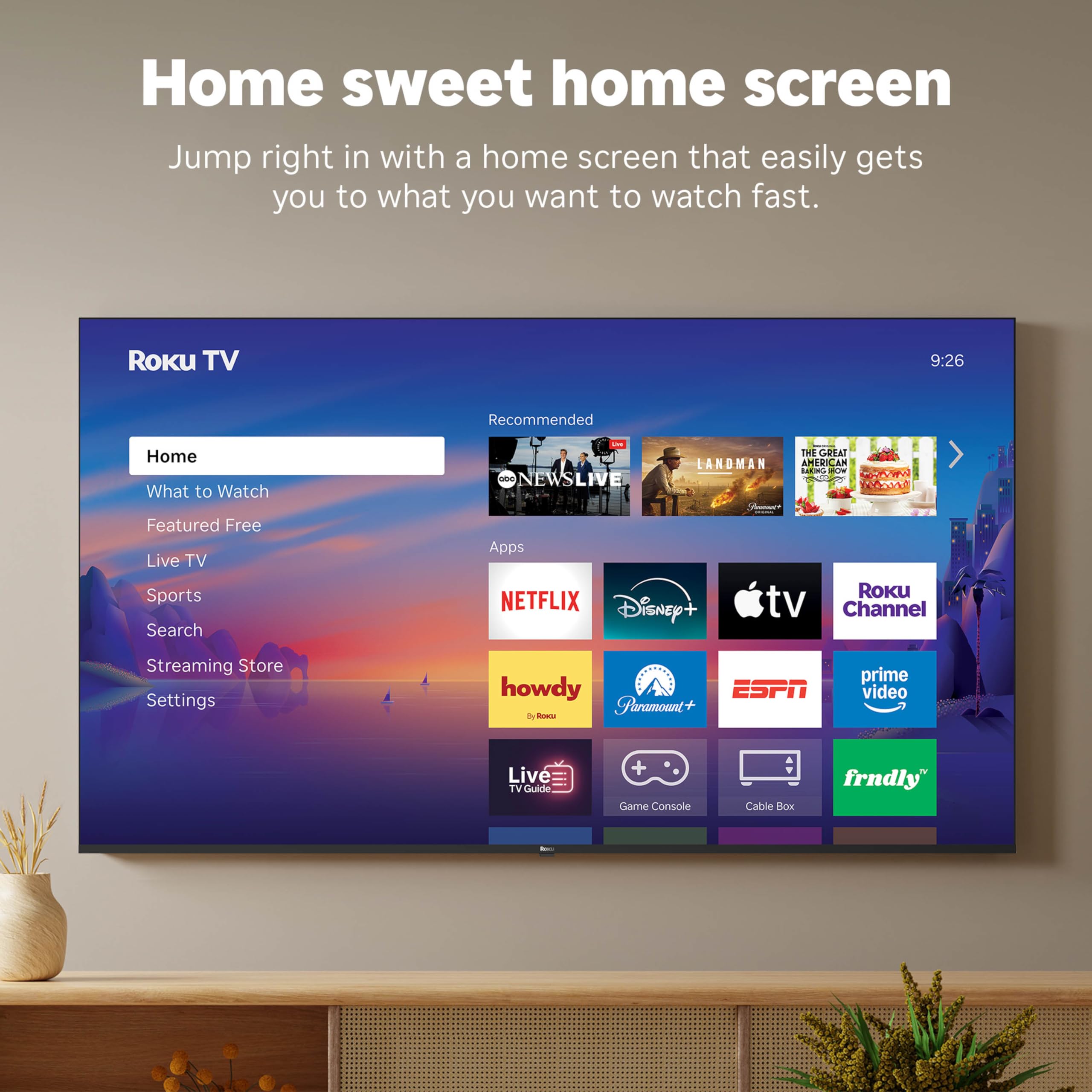 Roku Smart TV – 43-Inch Select Series, 4K HDR TV – Roku TV with Roku Remote – Flat Screen LED Television with Wi-Fi for Streaming Live Local News, Sports, Family Entertainment