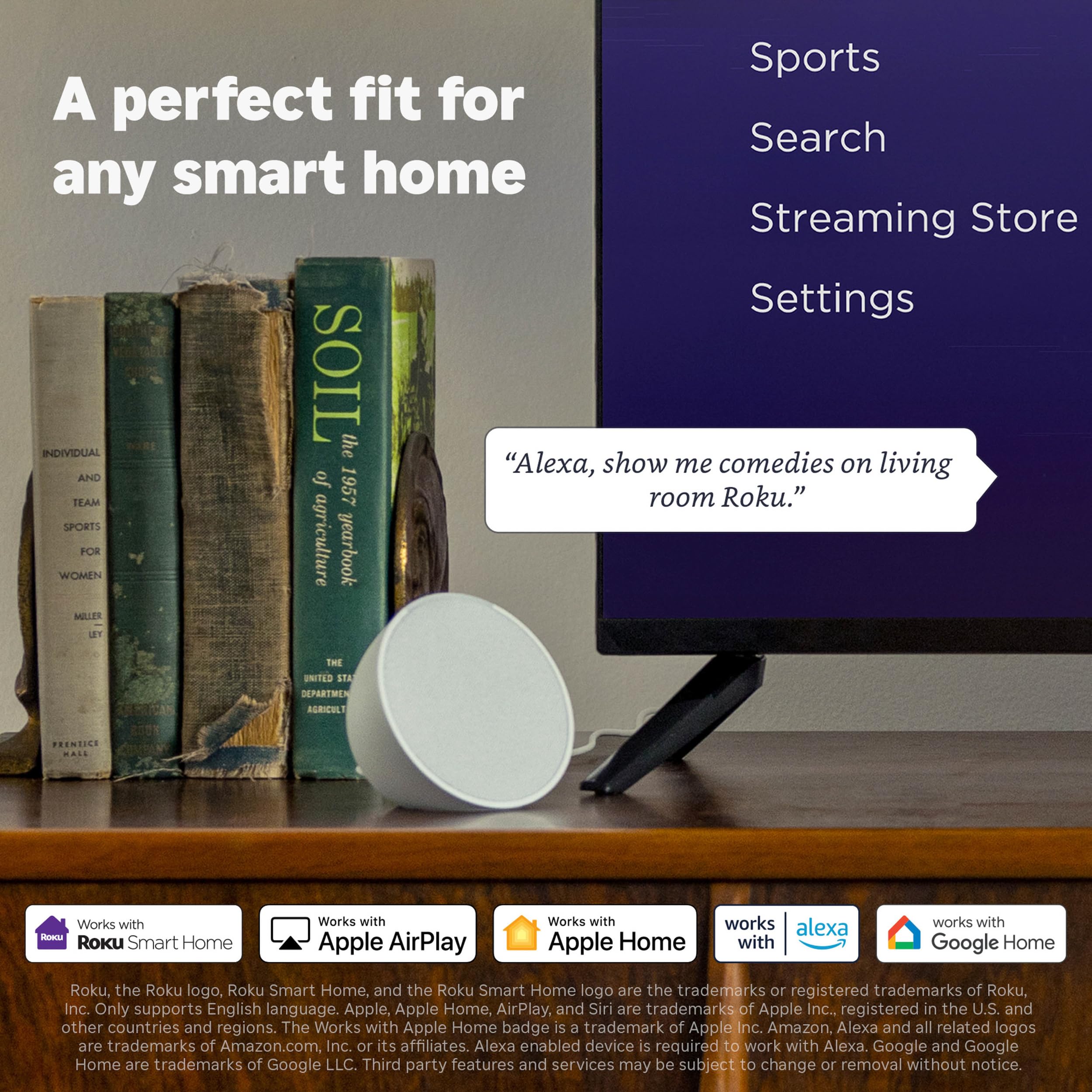 Roku Smart TV – 43-Inch Select Series, 4K HDR TV – Roku TV with Roku Remote – Flat Screen LED Television with Wi-Fi for Streaming Live Local News, Sports, Family Entertainment
